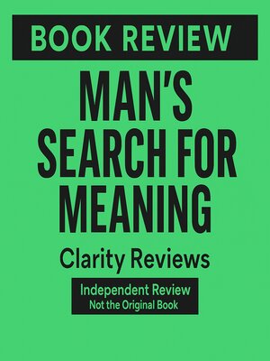 cover image of Man's Search for Meaning — Book Review — Viktor Frankl